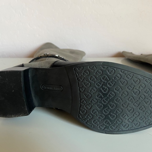 Suede & Leather Riding Boots - Picture 8 of 11